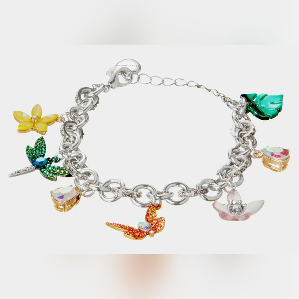 Betsey Johnson Garden Glam Dragonfly Charm Bracelet NWT in Box